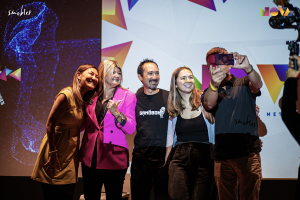 Loretta Chen (Founder & CEO, Smobler, Sandy Carter (COO, Unstoppable Domains), Sébastien Borget (Co-Founder & COO, The Sandbox), Lenna Onto (Co-Founder, Clay Nation), and Alexandre Lemarcharid (VP of Global Sales, Ledger) @ NOVA 2023: Singapore Edition