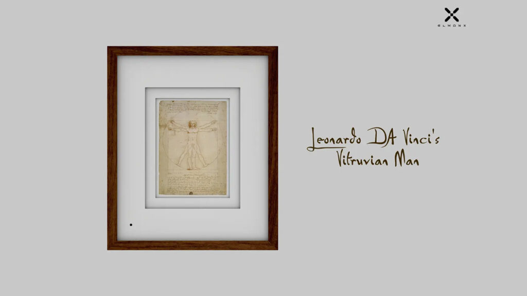 ElmonX Launches “Vitruvian Man” — Leonardo da Vinci’s Iconic Study of Human Proportion Reimagined as a Digital Collectible