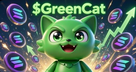 $GreenCat: The Bullish Green Cat Trying to Climb the Solana Chart