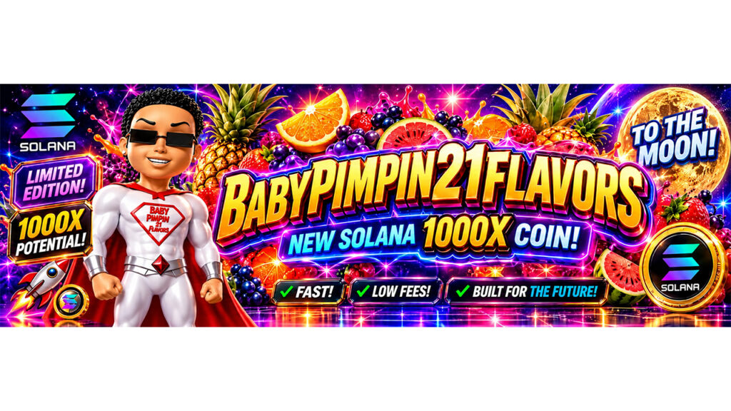 BabyPimpin21flavors ($BABYPIMPIN): Chicago-Born Solana Meme Coin Combines 3D Entertainment, Original Art, and Bitcoin Rewards